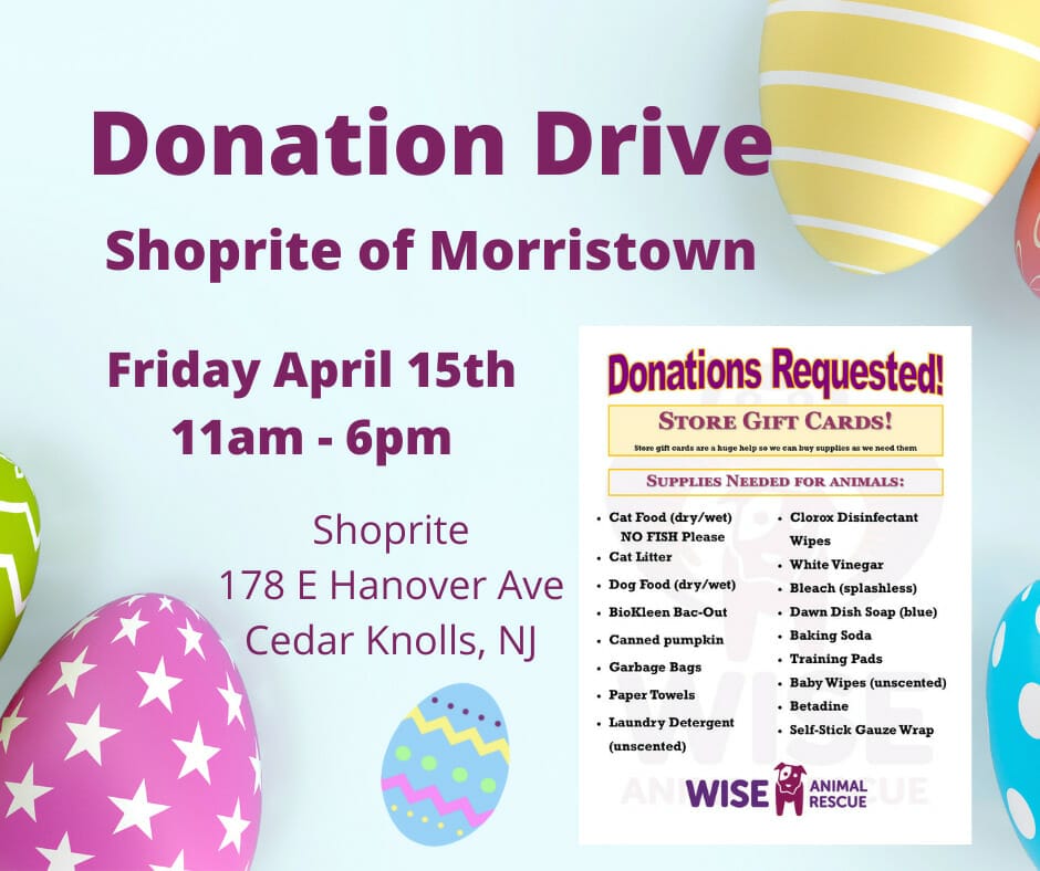 Morristown April Donation Drive
