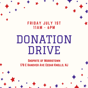 July Donation Drive Morristown